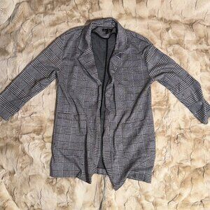 Womens Houndstooth Blazer